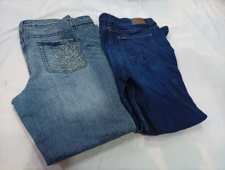 CR2210 PANTALONS EN JEAN MÉLANGE NON MARQUÉS