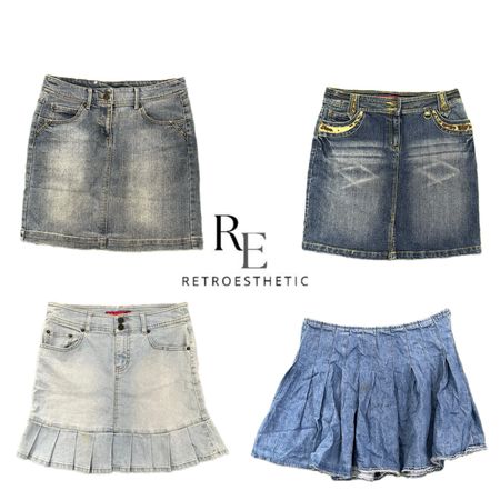 Jupe Midi en Jean Y2K Paris Hilton Era Fille RE-3792