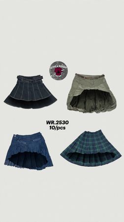 Y2K e gonne mini vintage WR-2530