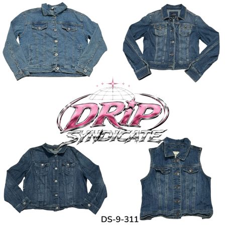 Y2K Blue Denim Jacket For Everyday Streetwear (DS-9-311)