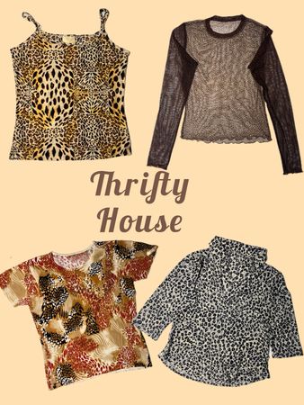 Y2K Animal Print Essentials Tops(TH/719)