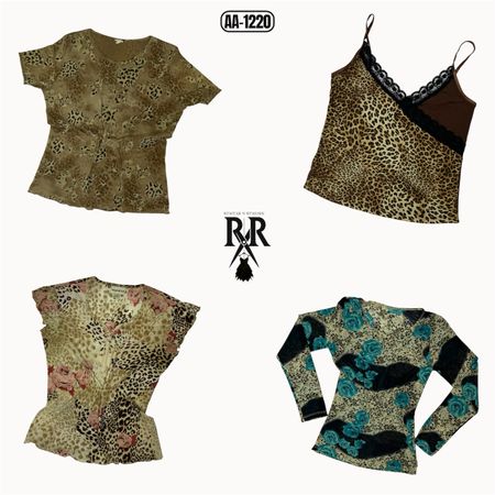 Y2K Animal Print Mix Tops (AA-1220)