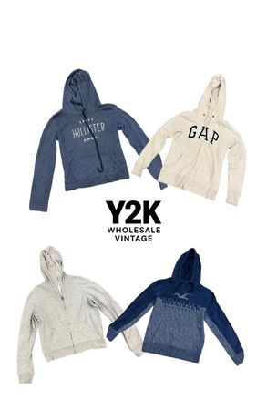 Y2K Vintage Hoodie & Jacket Wholesale Bundle – Retro Streetwear (YWV37)