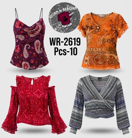 Y2k boho tops WR-2619