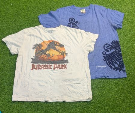 7738 - Vintage Stil Halbärmelform bedruckte T-Shirts