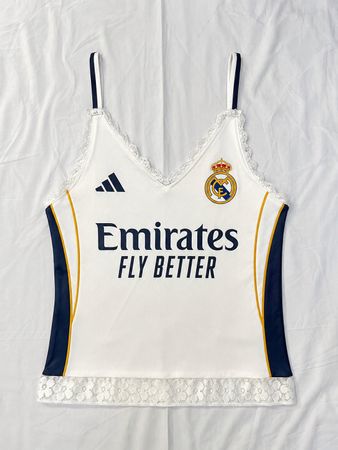 Upcycle Lace Trim Football Cami Top (DV -7)