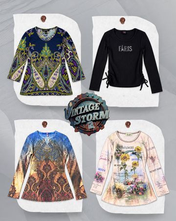 Camisetas de manga larga impresas Y2K