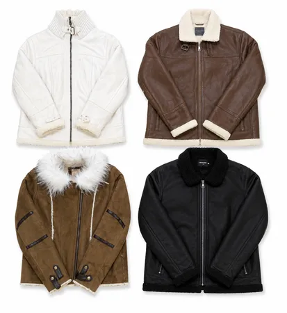 Faux fur suede jackets