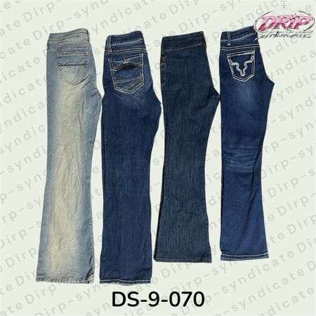 Y2K Flared Jeans | Low Rise Bootcut Denim | Vintage 2000s Style (DS-9-070)