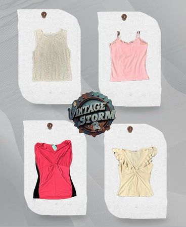 Y2K Fairy Core Poly Blouse