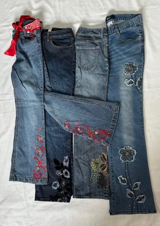Y2k Said Embellish Flare Jeans