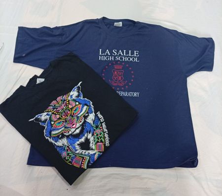 CR11849 T-shirts vintage à couture simple