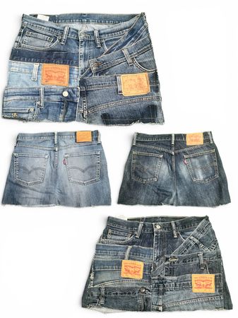 Upcycle Levi’s Belted Skirts