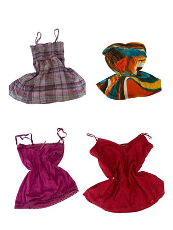 Y2K Plaid Purple Cami Tops-ST-194