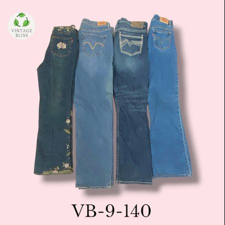 Y2K Vintage Branded Jeans Wholesale Bundle (VB-9-140) 9 piece