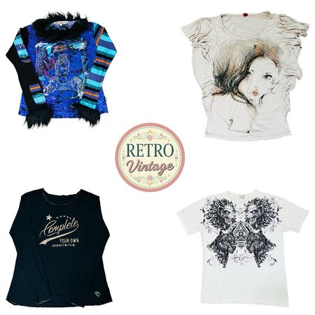 Y2K Vintage Graphic Tee |E|