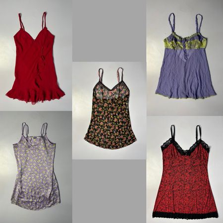 Y2k Camisole Kleid & Blumenkollektion (CTV: 123)