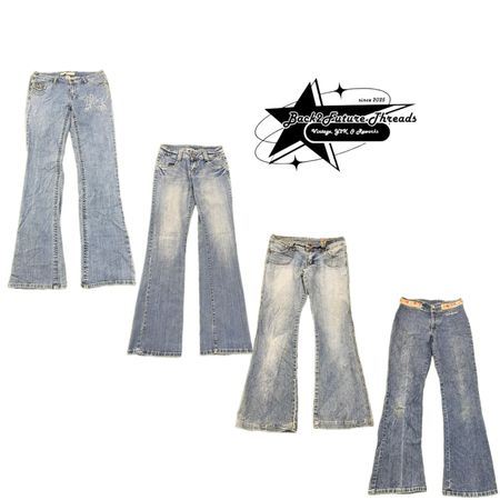 Y2k Paris Hilton Era Girl Denim Jeans B2F-135