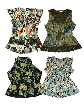 Y2K BEADED & FLORAL TOPs|V-T798