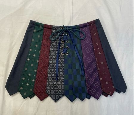 Upcycle Tie Skirt (DV -08)
