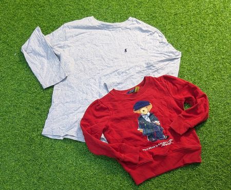 7906 - Ralph Lauren, Tommy Hilfiger sweatshirts and half and full sleeve T-shirt