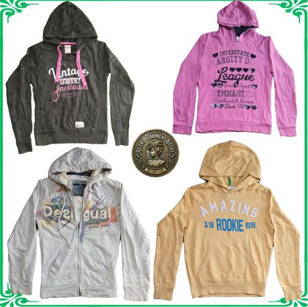 Y2K Vintage Aesthetic Hoodies Bundle Desigual Inside Billabong Vibrant Zip-Up & Pullover Sweatshirts - Lot A29