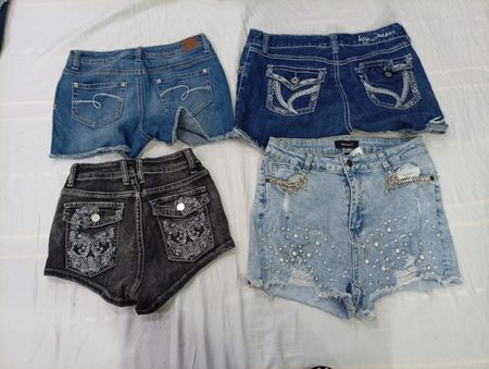 CR10487 Y2K Mini Denim Shorts