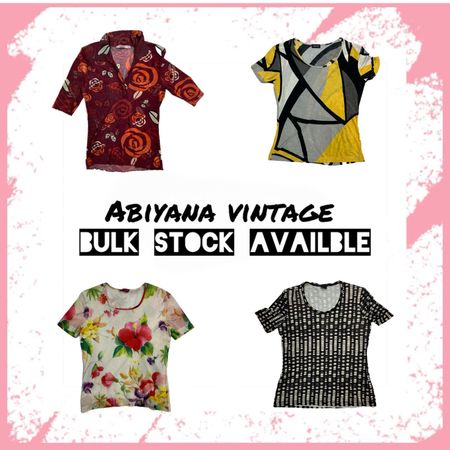 Y2K Mesh Tops – Floral, Abstract & Retro Print Sheer -AV-137