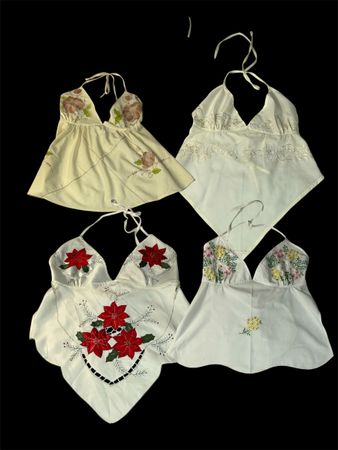 Upcycle Embellished Cami Tops | V-T664