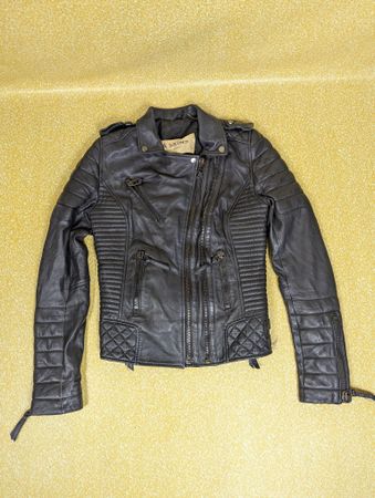 Lot of 9 Women's Vintage Biker Leather Jackets & Moto Vests Cropped - Bundle #33