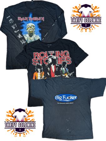 Vintage Music printed band T Shirt Y2K Graphic printed T-Shirts single stich