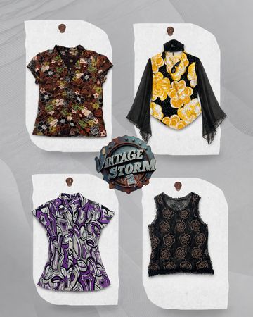 Y2K Grunge-Bluse