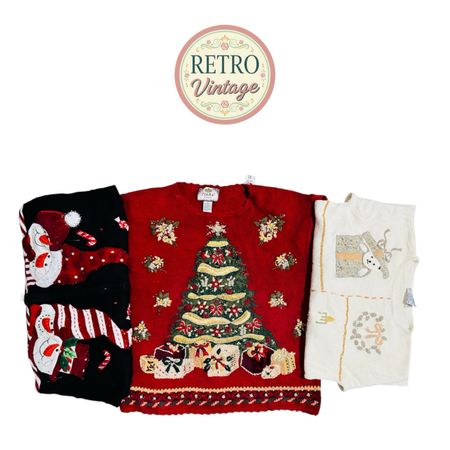 Vintage Christmas Knitwear Bundle