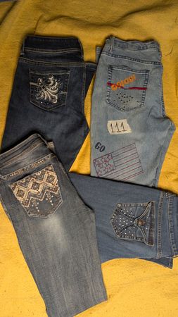 Y2K beautiful boot cut jeans 111