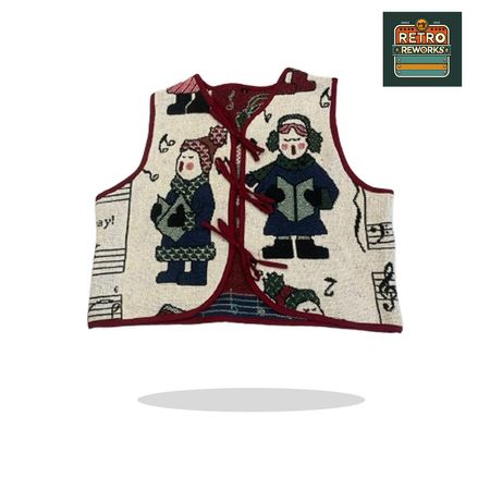 A/W Upcycled Tapestry Lace-Up Vest