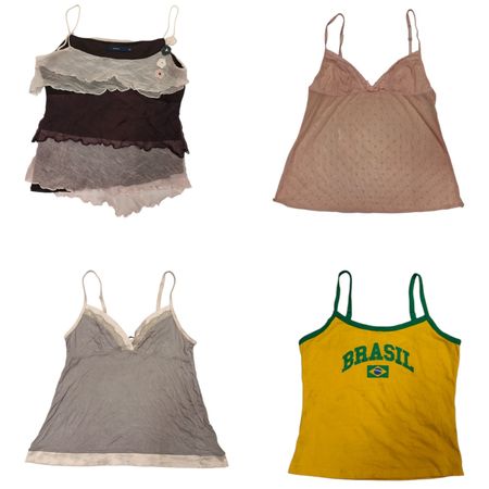 Y2K Vintage Cami Tops | 90s Style | Retro Collection
