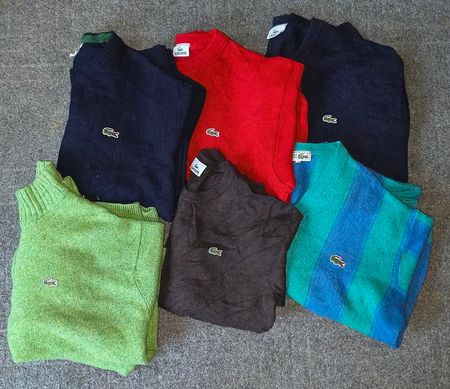 Premium quality authentic Lacoste sweaters