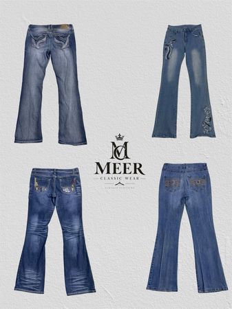Embellished y2k flared jeans