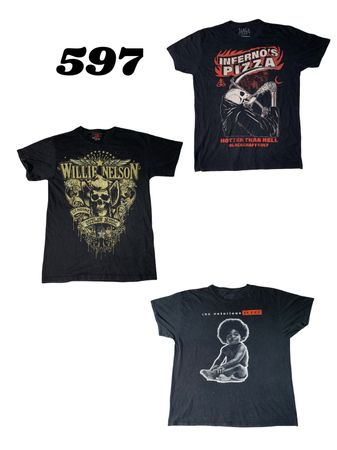 T shirt vintage impressa para homens (Brand) slipknot, AAlIYAH, House of the Dragon etc.