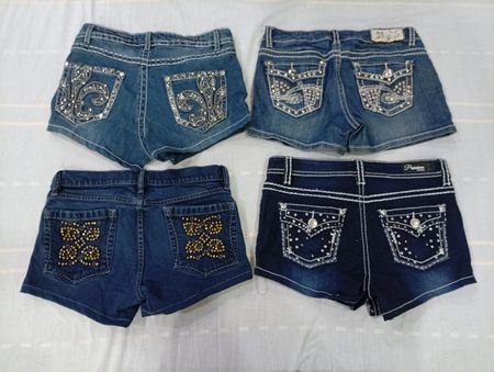 CR10680 Y2K Mini Denim Shorts
