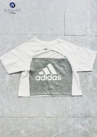 T-Shirts cropped Adidas upcyclés - EVR0567