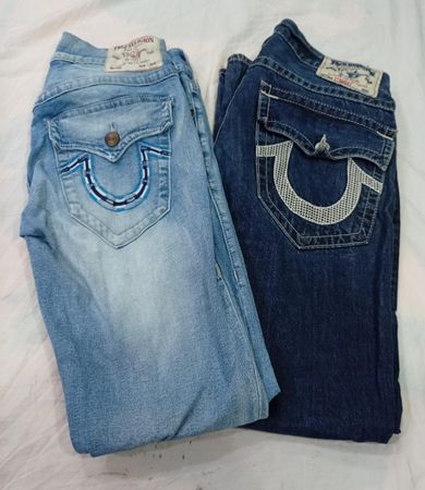 CR11930 Vintage True Religion Flare and Straight-Leg Jeans