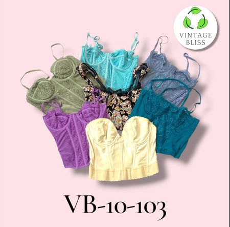 Y2K Corset Crop Top Wholesale Bundle – Assorted Style (VB-10-103) 10 pièce