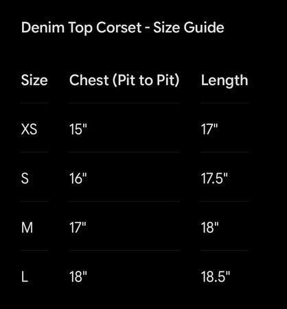 Upcycle Denim Korsett Top (Dv-9-110)