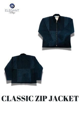 Upcycled Classic Denim Zip Jackets - EVR0251