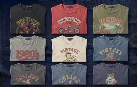 Mixed Graphic Printed T-Shirts