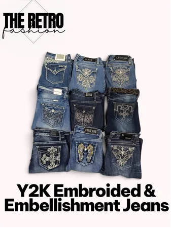 Y2k Embellishment jeans Bootcut