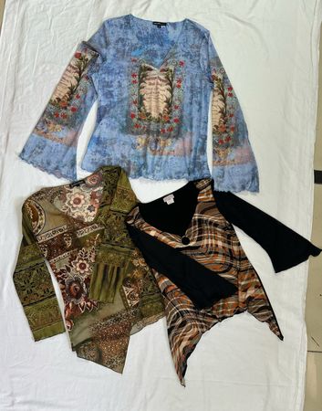 Y2K Long Sleeve Top Blouse B # 336