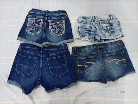 CR10636 Y2K Mini Denim Shorts