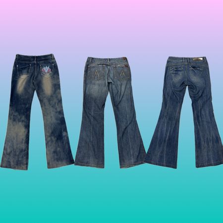 Y2K Flared Bootcut Jeans (RSJ-8)